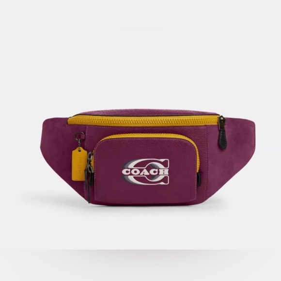 Limited Ed❌Coach Track Belt Bag In Colorblock🥳🥳❌❌ - Picture 2 of 16